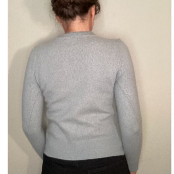 Boden Lovely Floral Crochet Light Blue Knit Sweater Mid-weight Cottagecore~ Sz S - Picture 4 of 10